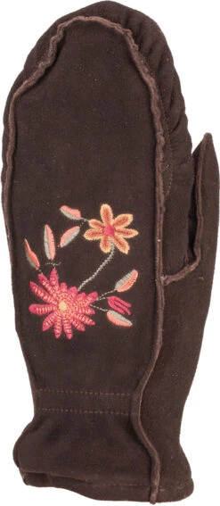 Embroidered Suede Mitt - Women 9 Embroidered Suede Mitt - Women -Auclair Sales Store 7B829 1010