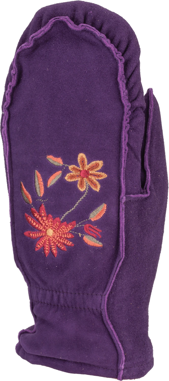 Embroidered Suede Mitt - Women 6 Embroidered Suede Mitt - Women - Image 4